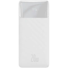 Baseus powerbank Bipow, 20000mAh, 20W, bílá