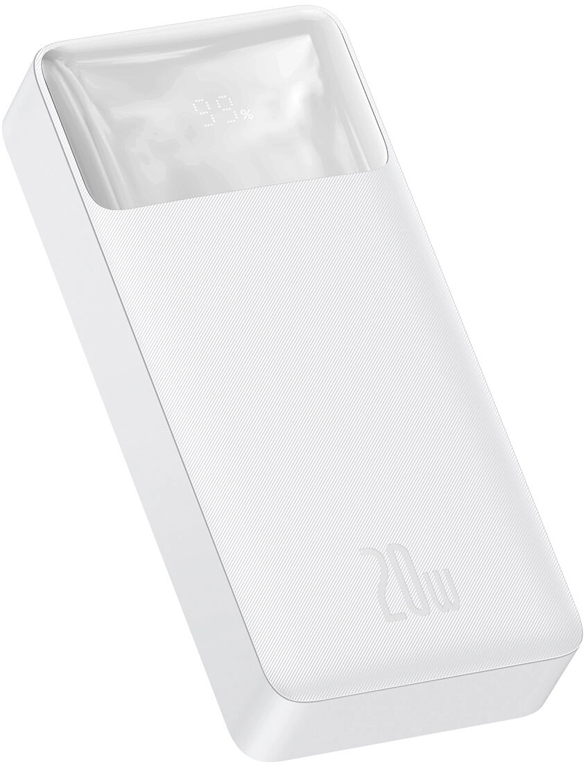 Baseus powerbank Bipow, 20000mAh, 20W, bílá