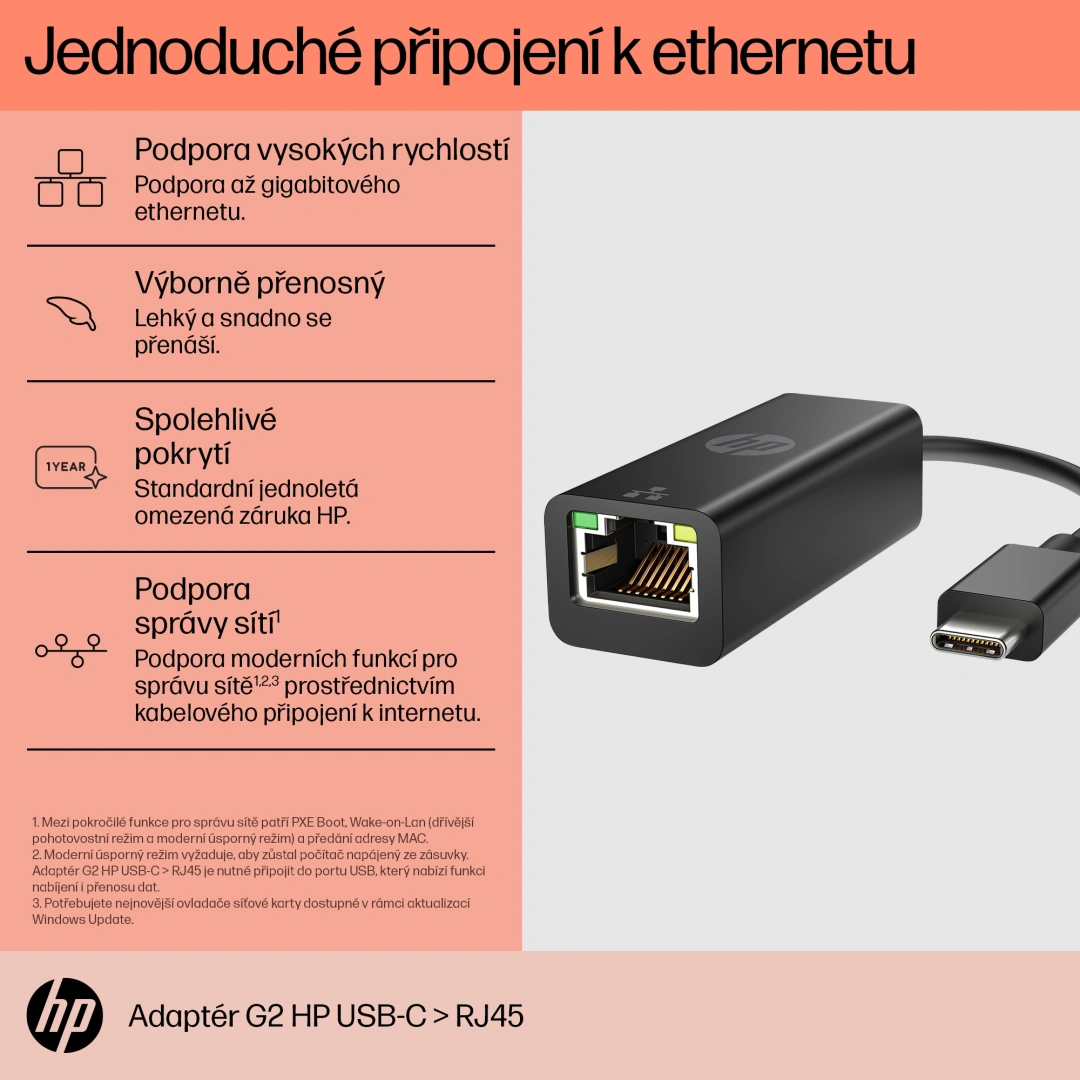 HP USB-C - RJ45 Adapter G2