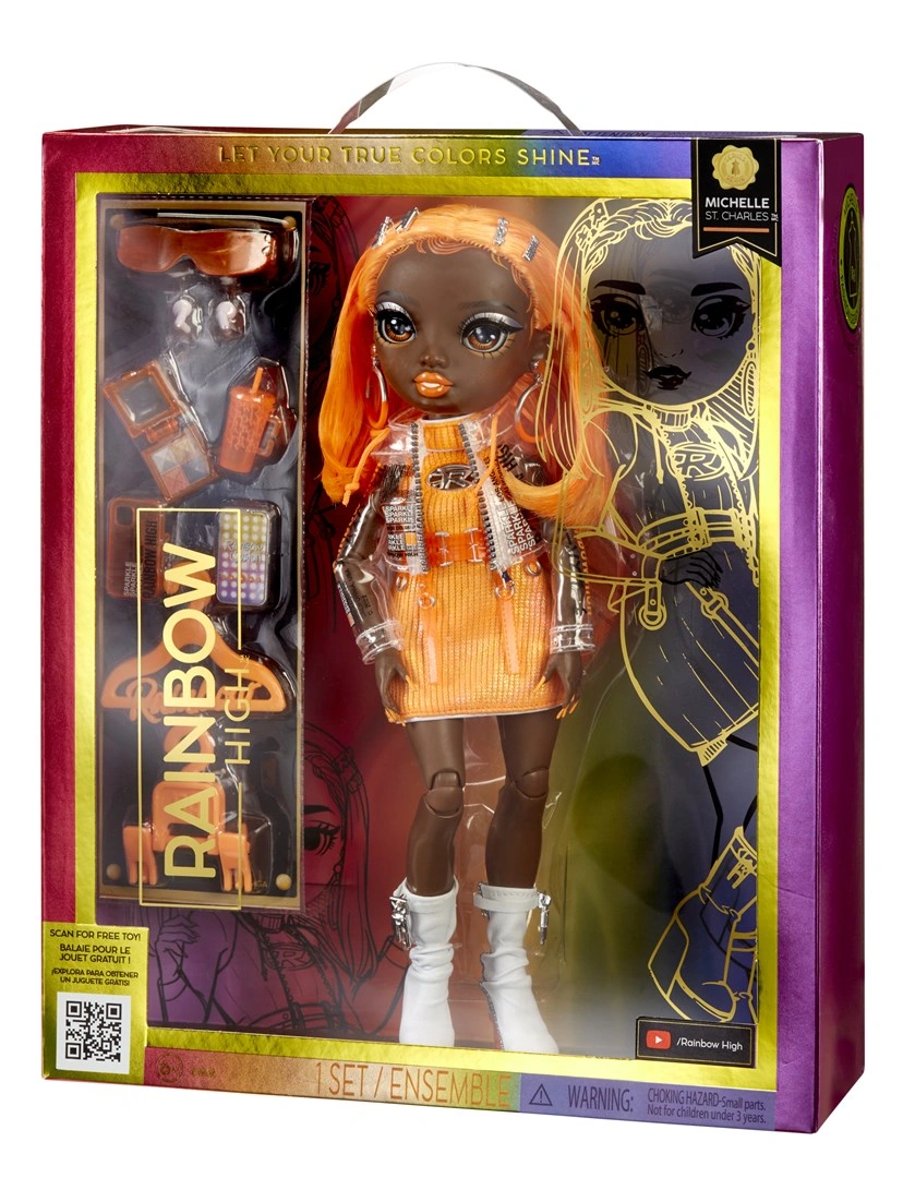 Rainbow High Orange Fashion Doll -Michelle St. Charles