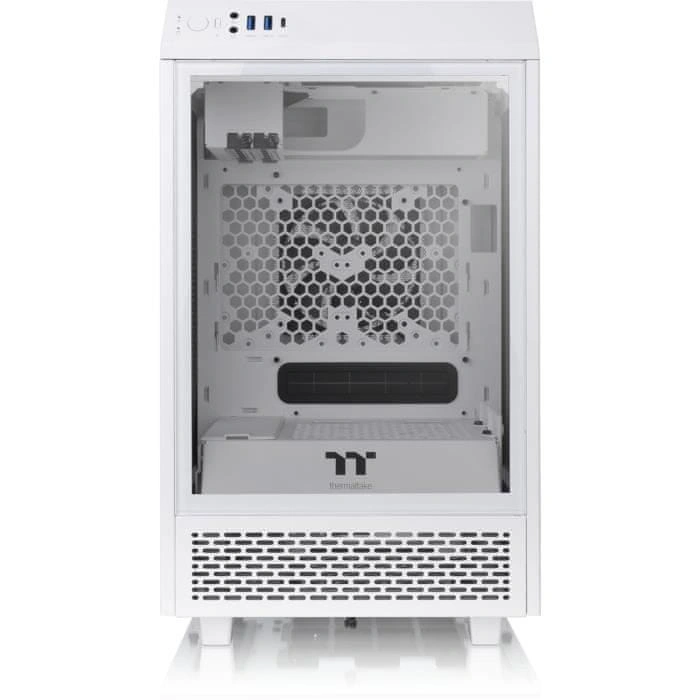 Thermaltake PC skříň, THERMALTAKE, The Tower 100, Skříň bez zdroje, Mini tower, Formát Mini-ITX, Bíl