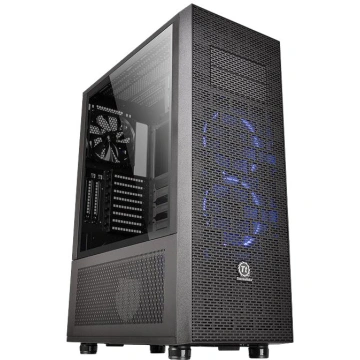 Thermaltake Core X71, Tempered Glass, black