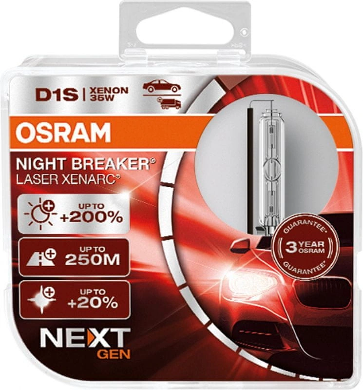 Osram D1S XENARC NIGHT BREAKER LASER +200% BOX