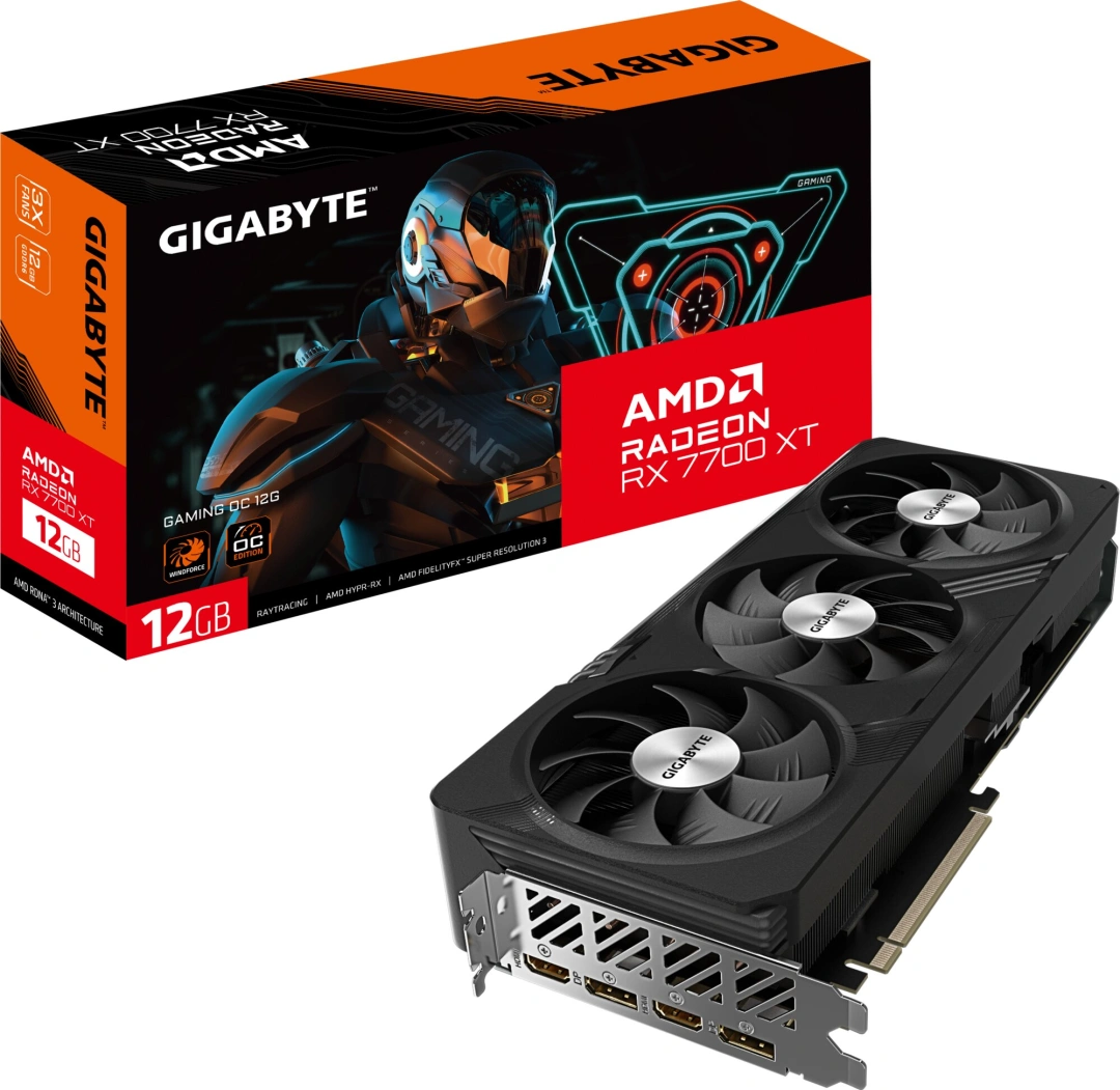 GIGABYTE AMD Radeon RX 7700 XT GAMING OC 12G, 12GB GDDR6