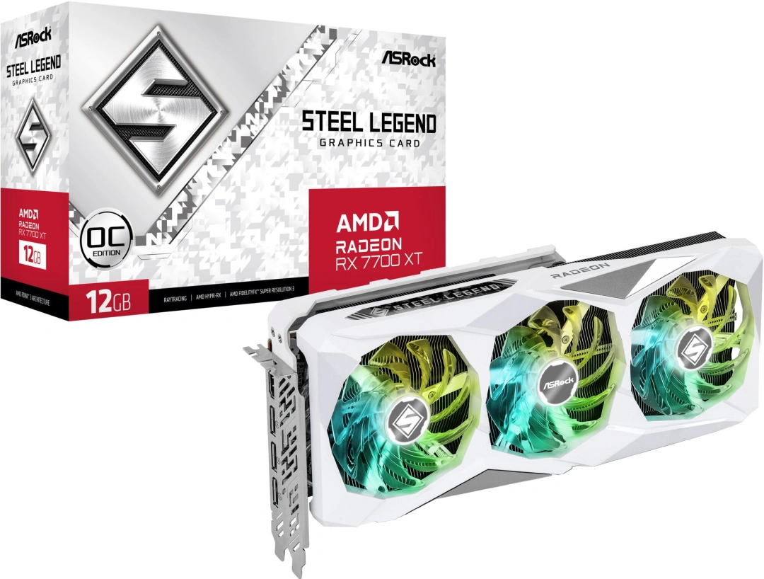 ASRock AMD Radeon RX 7700 XT Steel Legend 12GB OC