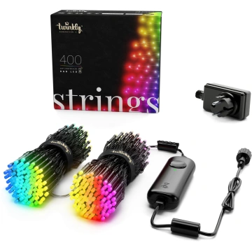 Twinkly LED řetěz RGB, 400LED, 32m, BT+WiFi, Gen II, IP44 venkovní