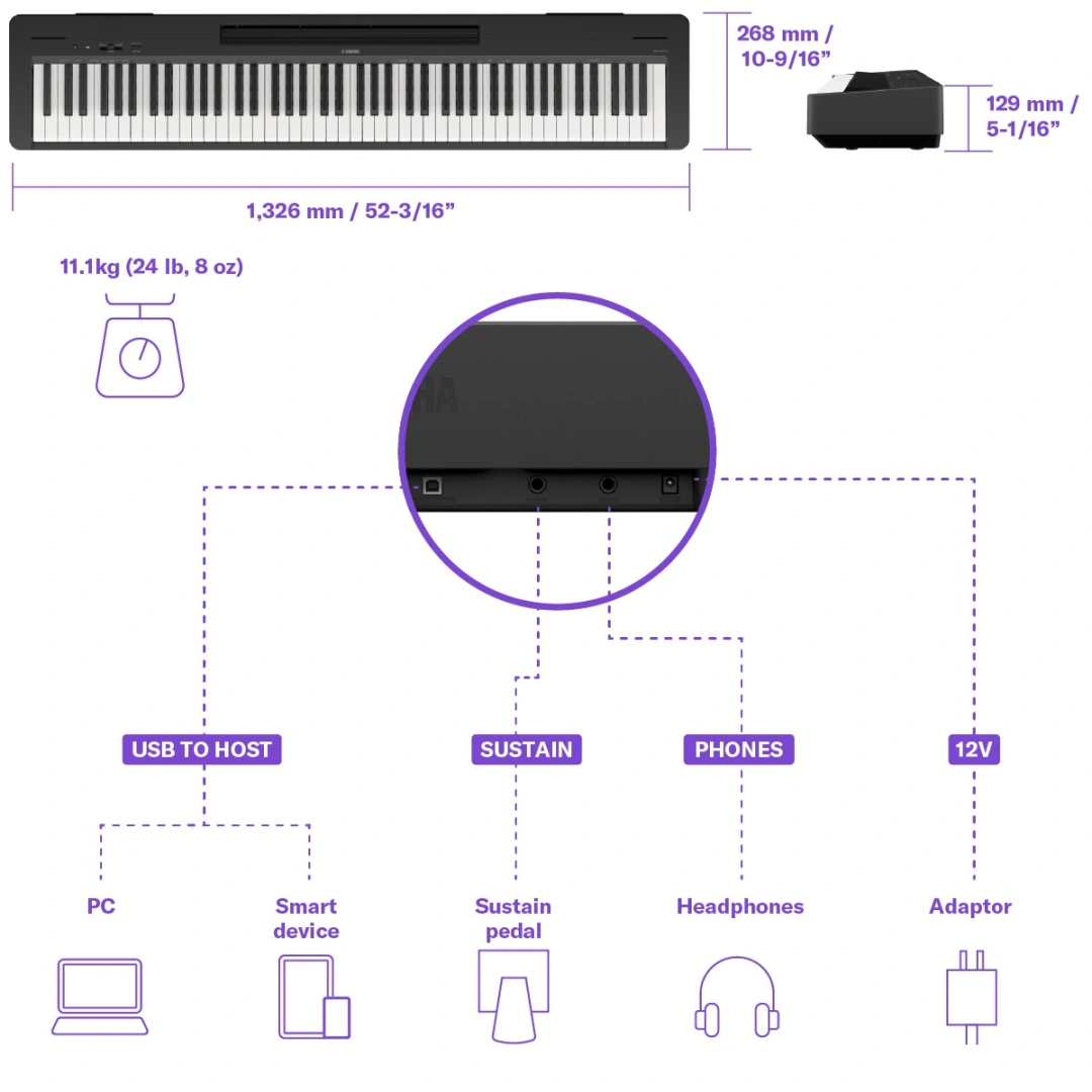 Yamaha P-143B