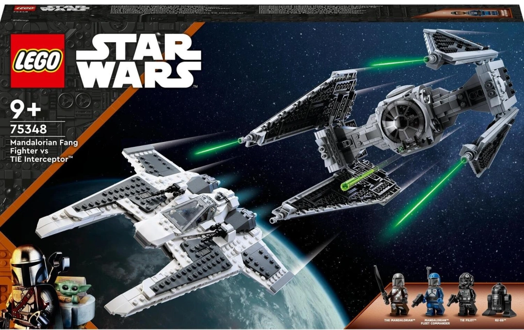 LEGO® Star Wars™ 75348 Mandalorianská stíhačka třídy Fang proti TIE Interceptoru