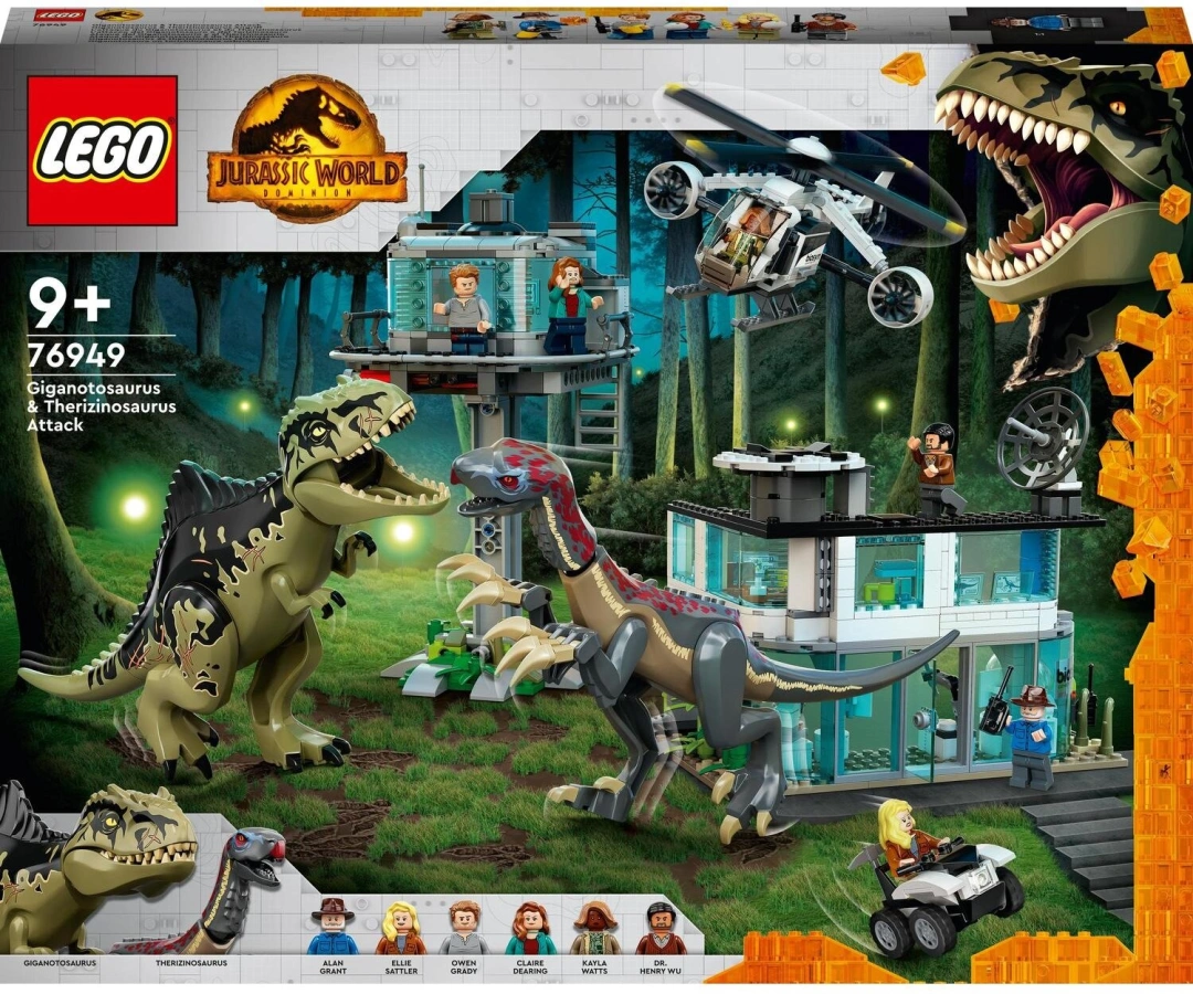 LEGO Jurassic World 76949 Útok giganotosaura a therizinosaura