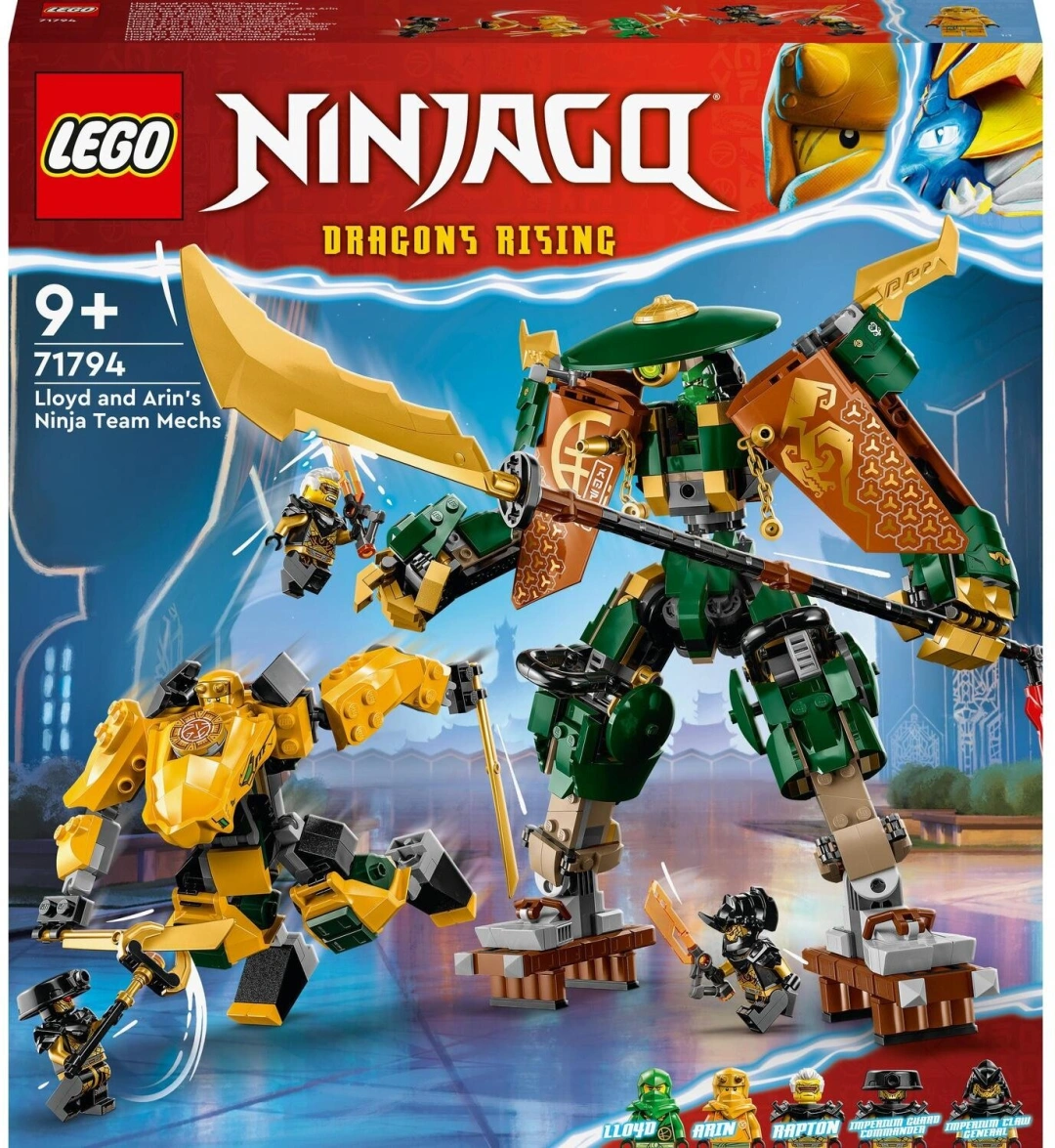 LEGO® NINJAGO® 71794 Lloyd, Arin a jejich tým nindža robotů