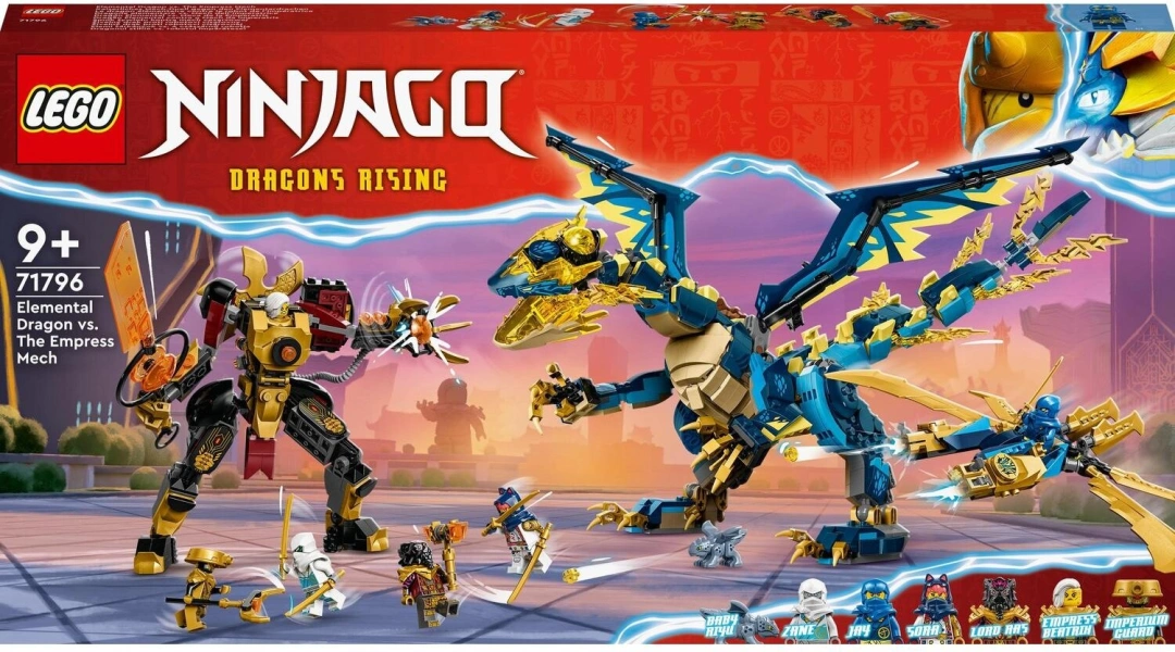LEGO® NINJAGO® 71796 Živelný drak proti robotovi císařovny