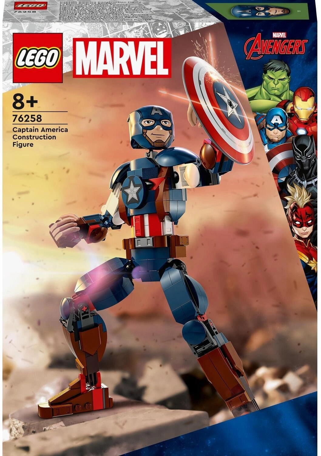 LEGO® Marvel 76258 Sestavitelná figurka: Captain America