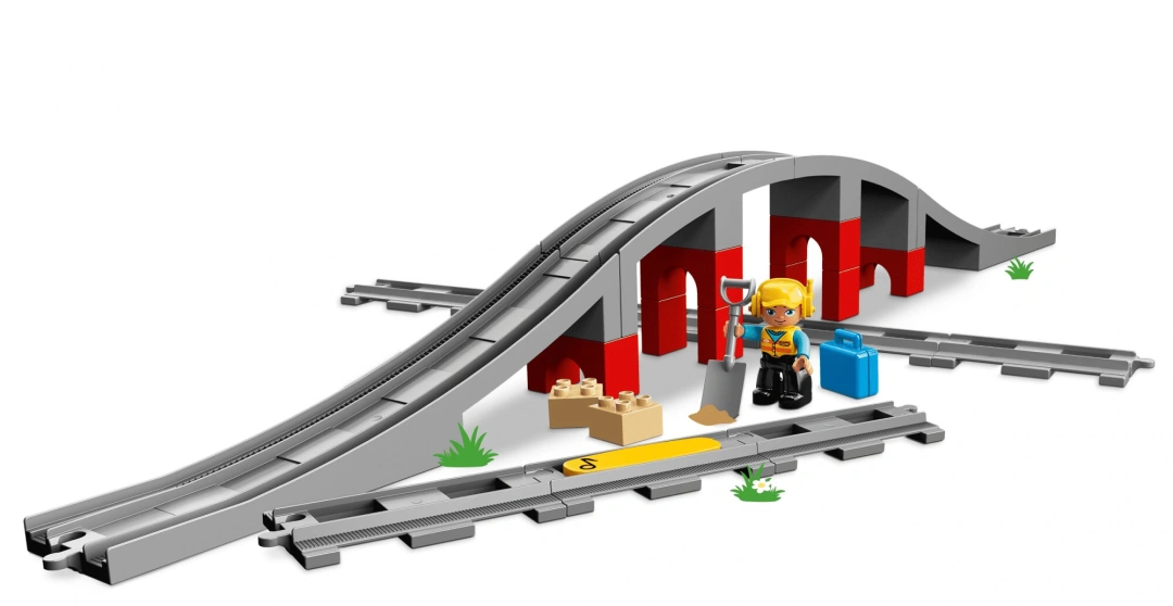 LEGO DUPLO Town 10872 Doplňky k vláčku – most a koleje