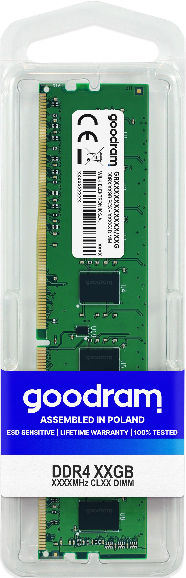 GoodRam GR2400D464L17S/8G (DDR4 DIMM; 1x8GB; 2400MHz; CL17)