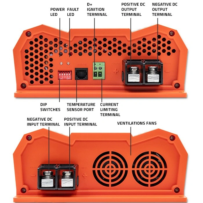 Qoltec Monolith DC-DC pro přídavnou baterii LiFePO4 AGM GEL 12V - 12V | 20A | 250W