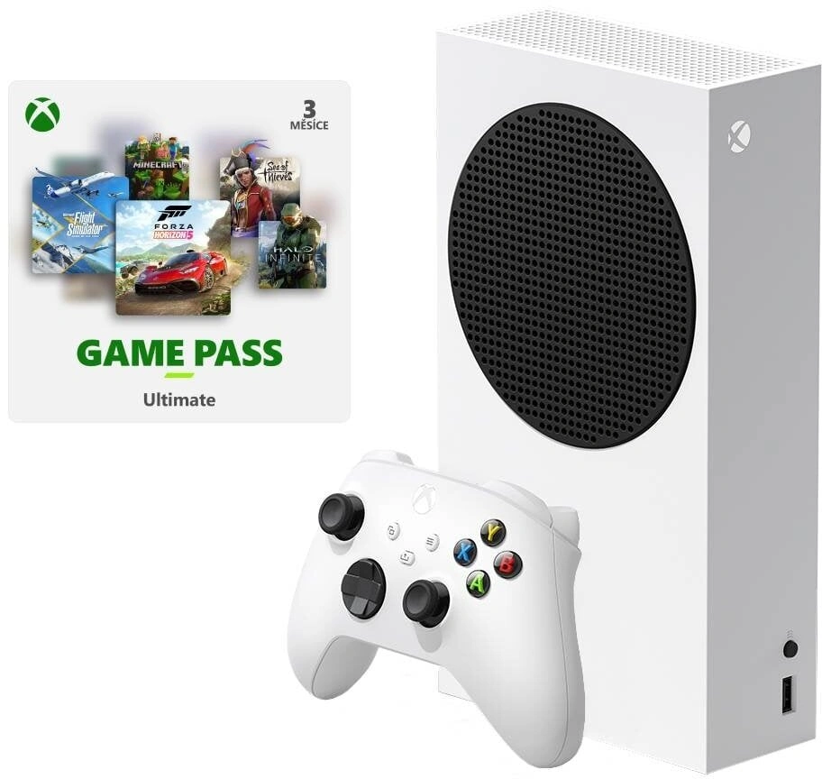 Xbox Series S 512GB, White + Game Pass Ultimate 3m