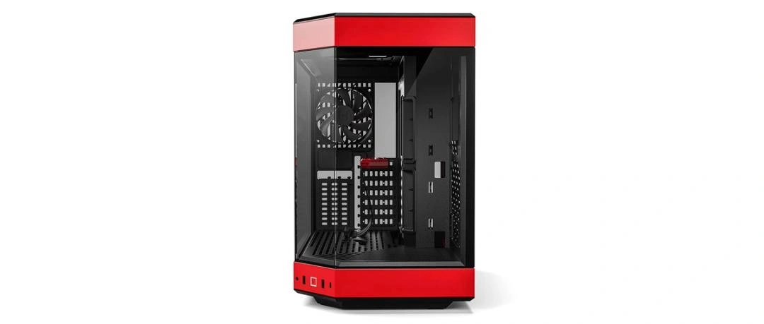 HYTE Y60 Midi tower, černá/červená
