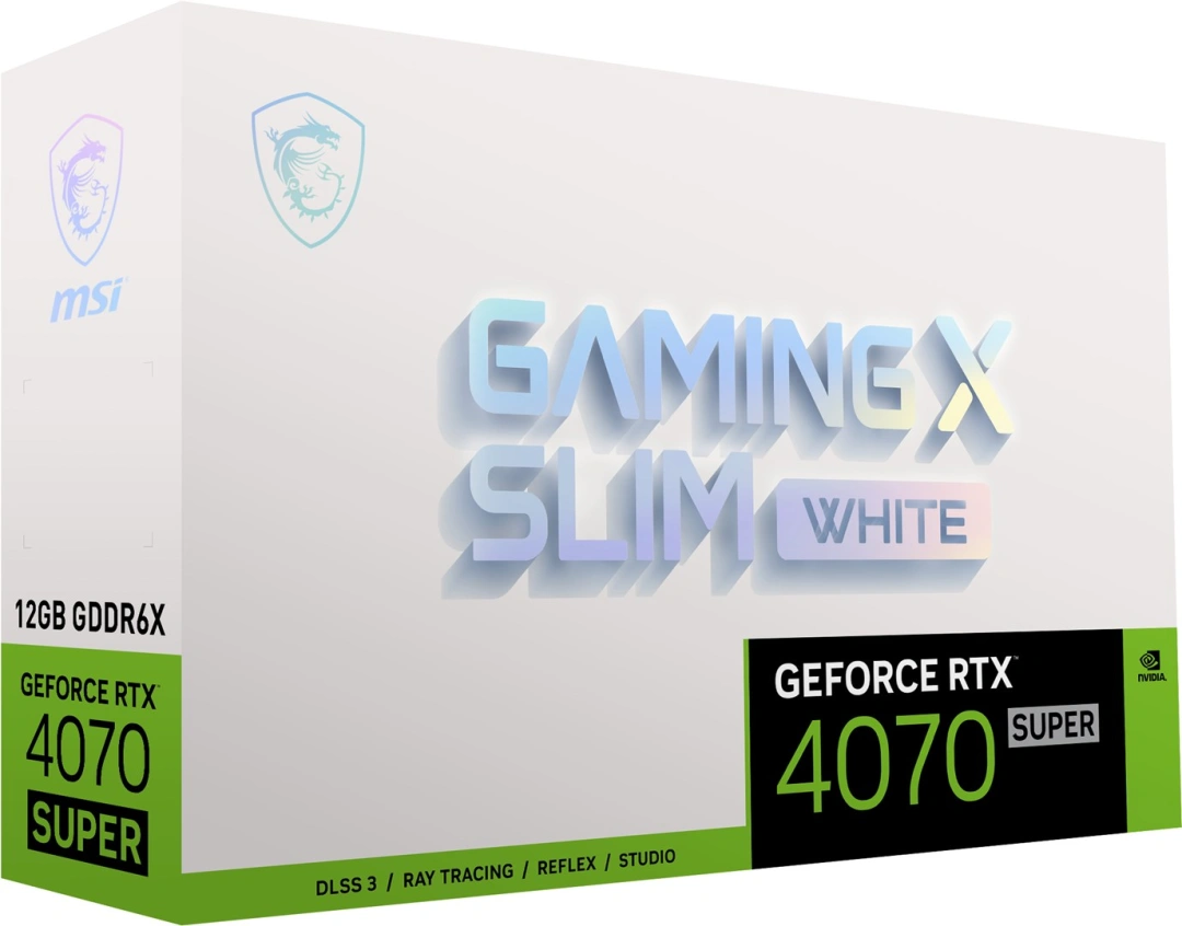 MSI GeForce RTX 4070 SUPER 12G GAMING X SLIM WHITE