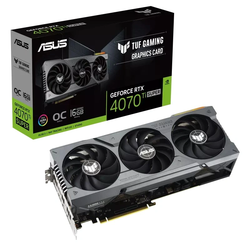 ASUS TUF Gaming GeForce RTX 4070 Ti SUPER OC Edition, 16GB GDDR6X