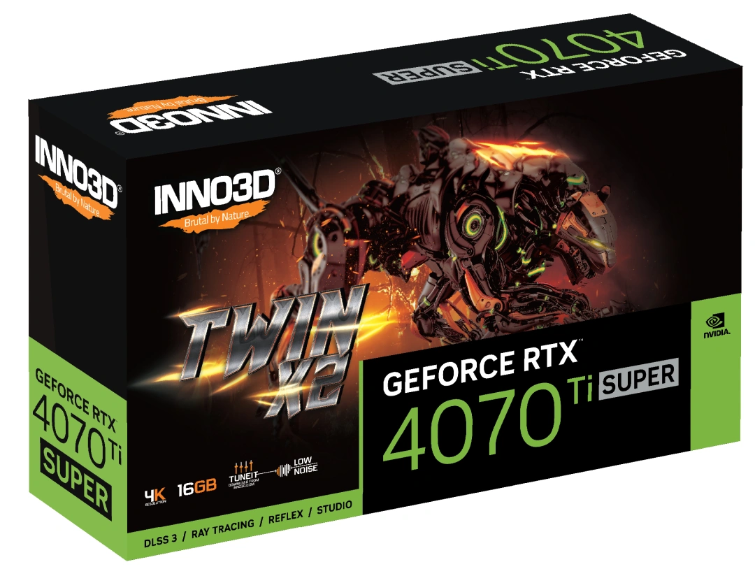 Inno3D GEFORCE RTX 4070 Ti SUPER TWIN X2 NVIDIA 16 GB GDDR6X