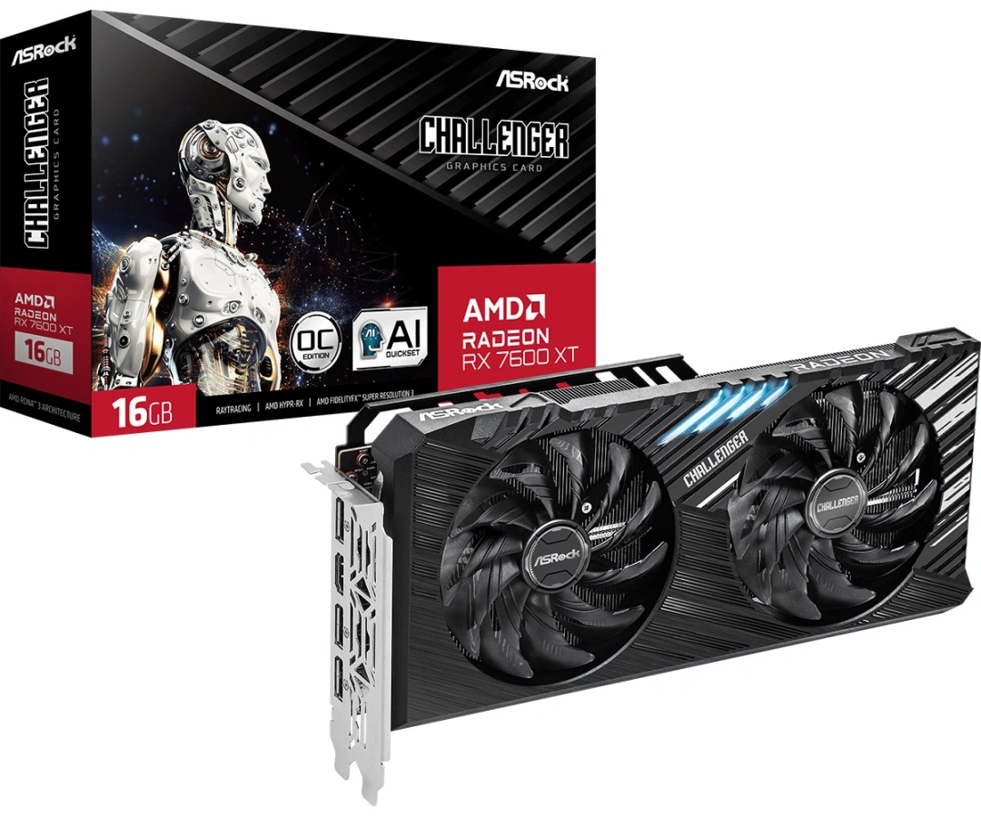 Asrock Challenger RX7600XT CL 16GO AMD Radeon RX 7600 XT 16 GB GDDR6