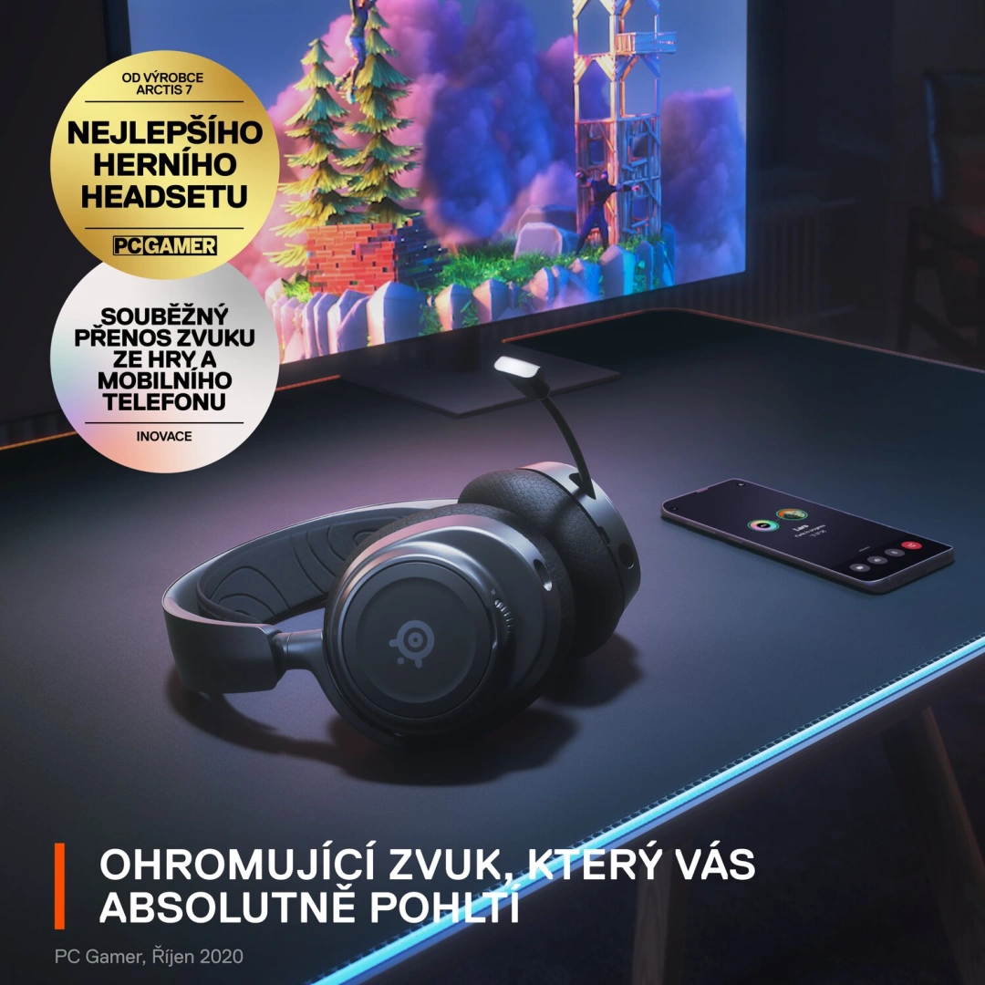 SteelSeries Arctis Nova 7, černá