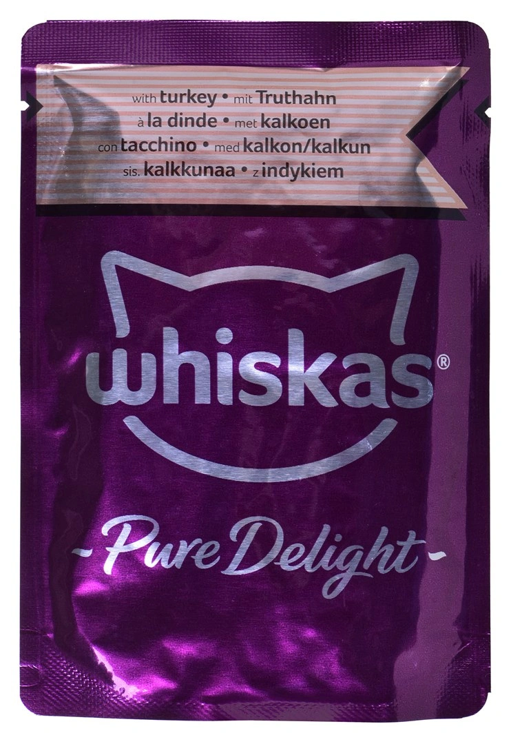 WHISKAS Brambory pro dospělé 40x85g Drůbež Příchutě