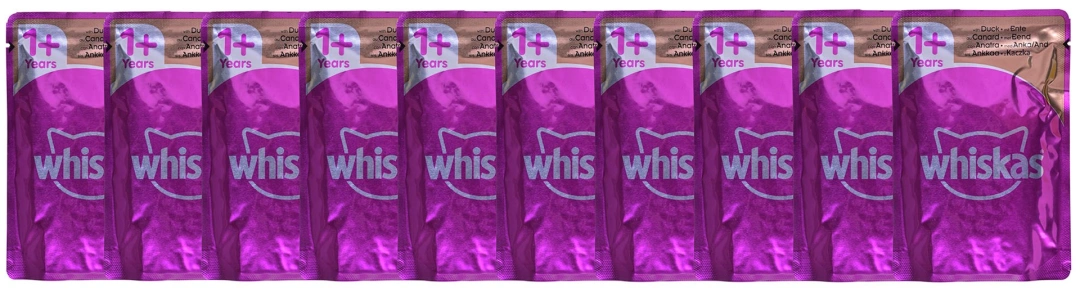 WHISKAS Brambory pro dospělé 40x85g Drůbež Příchutě