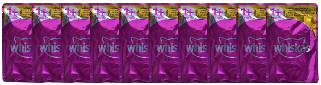 WHISKAS Brambory pro dospělé 40x85g Drůbež Příchutě