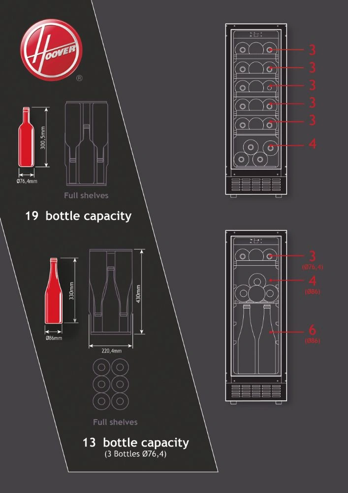 Hoover H-WINE 300 HWCB 30/1 černá