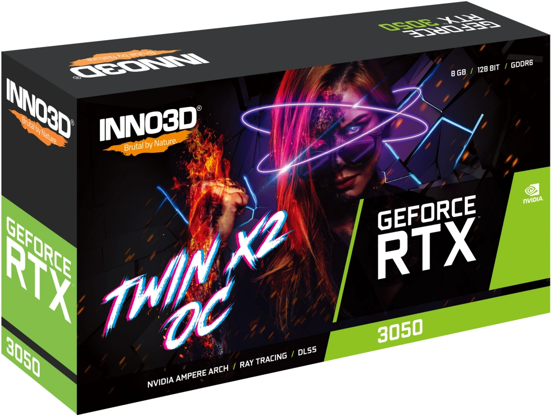 Inno3D GeForce RTX 3050 Twin X2 OC NVIDIA 8 GB GDDR6