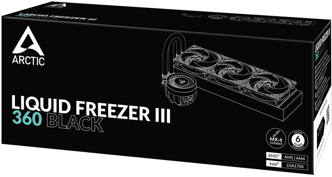Arctic Liquid Freezer III 360, černá