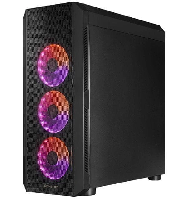 Chieftec MidT Scorpion 4 GL-04B-UC-OP / ATX / 2x USB3.0 / USB-C / 4x120mm fan / ARGB/ průhledná bočn