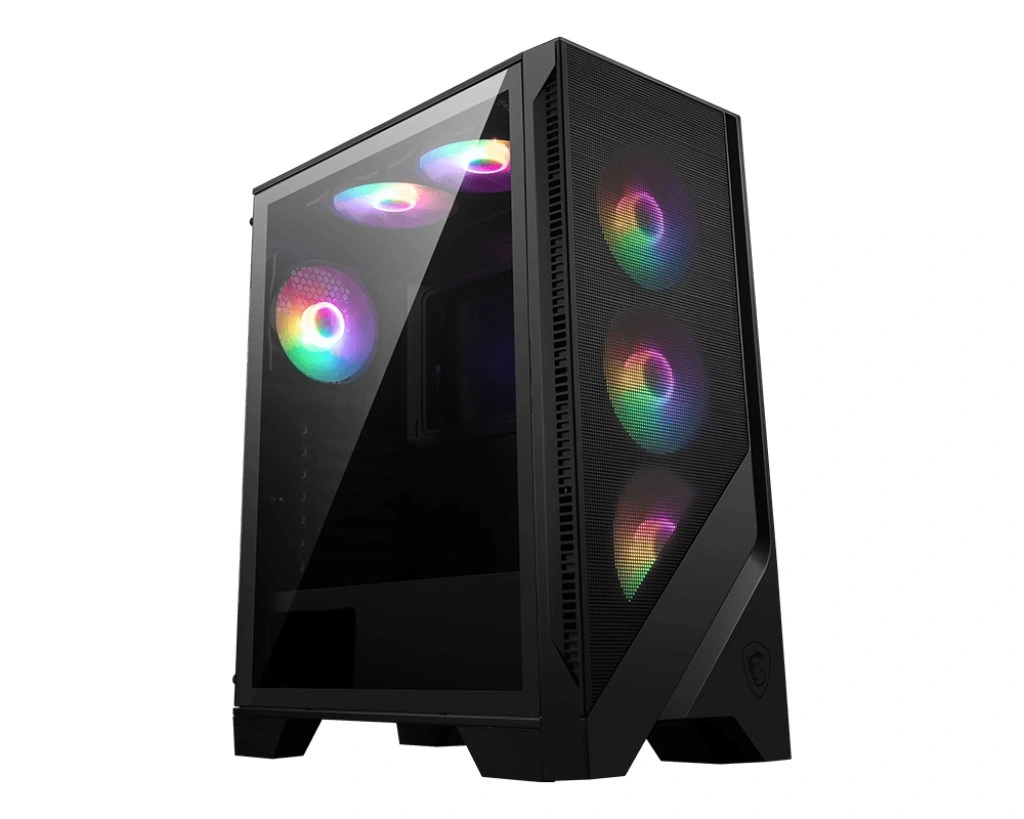 MSI skříň MAG FORGE 120A AIRFLOW/ bez zdroje/ levé temperované sklo/ 6x 120 mm A-RGB fan/ 2x USB3.2/