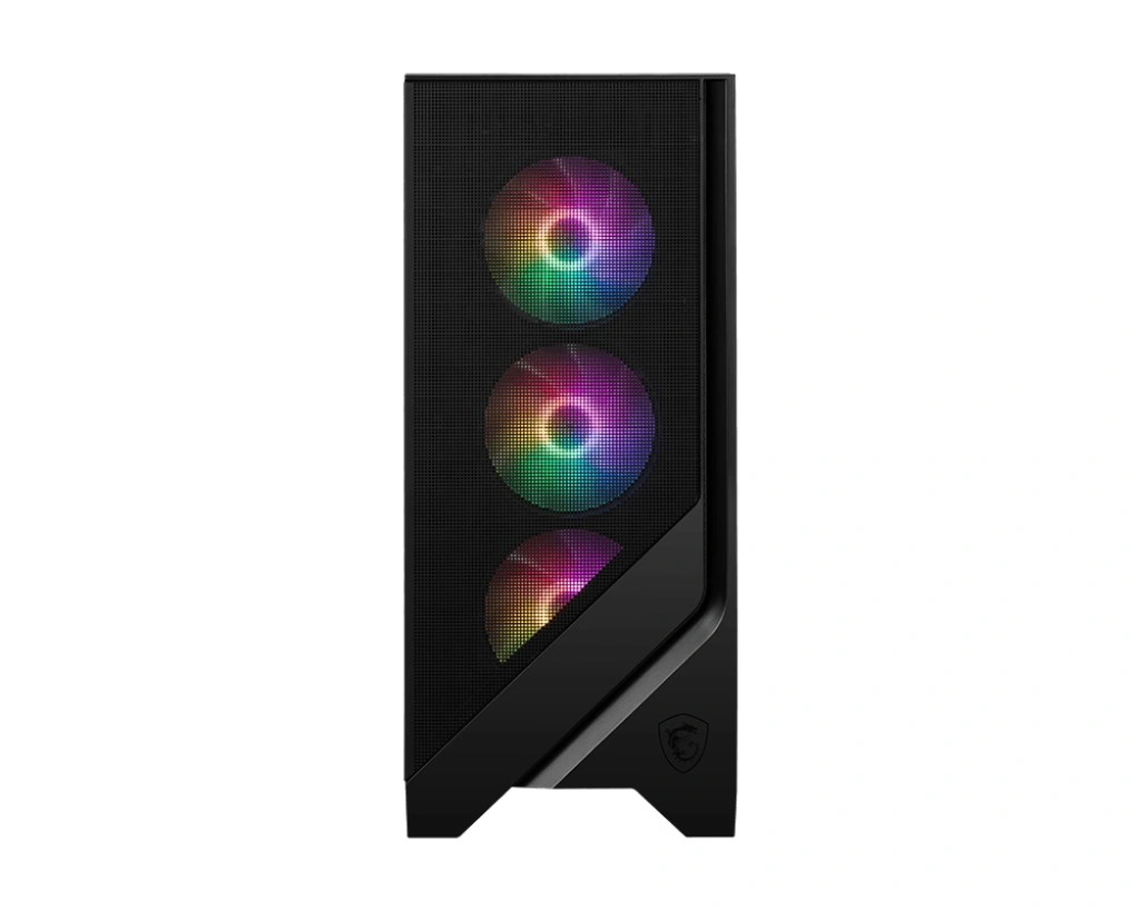 MSI skříň MAG FORGE 120A AIRFLOW/ bez zdroje/ levé temperované sklo/ 6x 120 mm A-RGB fan/ 2x USB3.2/