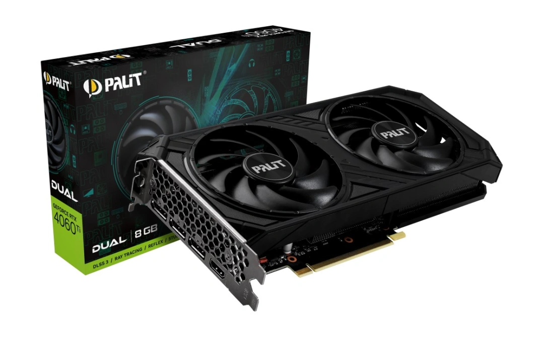 PALiT GeForce RTX 4060 Ti Dual, 8GB GDDR6