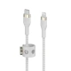 Belkin USB-C kabel s lightning konektorem, 1m, bílý - odolný PRO Flex