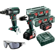 METABO SET BS 18 LT + SSW 18 LTX 400 BL 2x4,0Ah 2xMETABOX 145