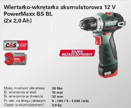 Metabo PowerMaxx BS 12 BL 601044500