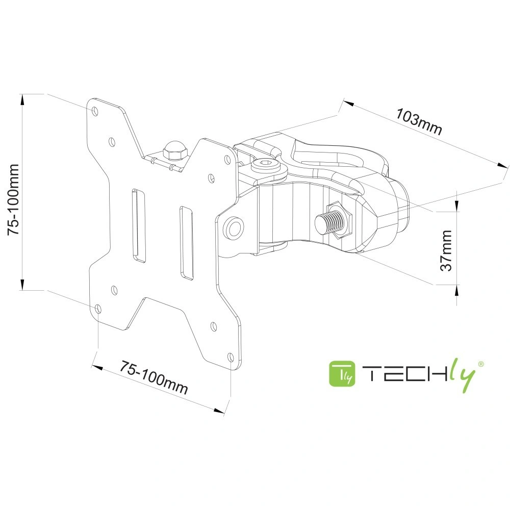 Techly ICALCD100BK 