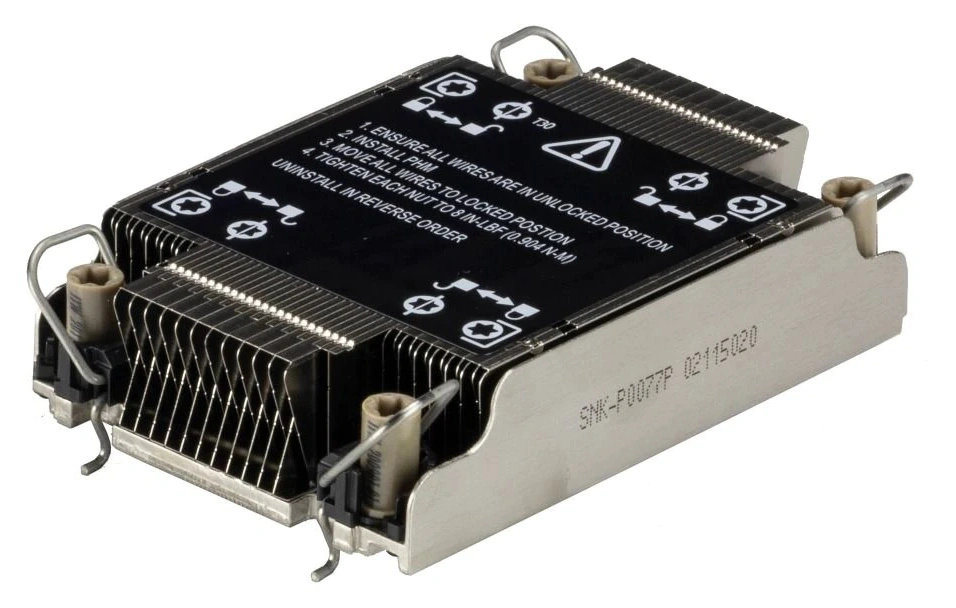 SuperMicro 1U Passive CPU HS for X12 Whitley and Cedar Island Platforms