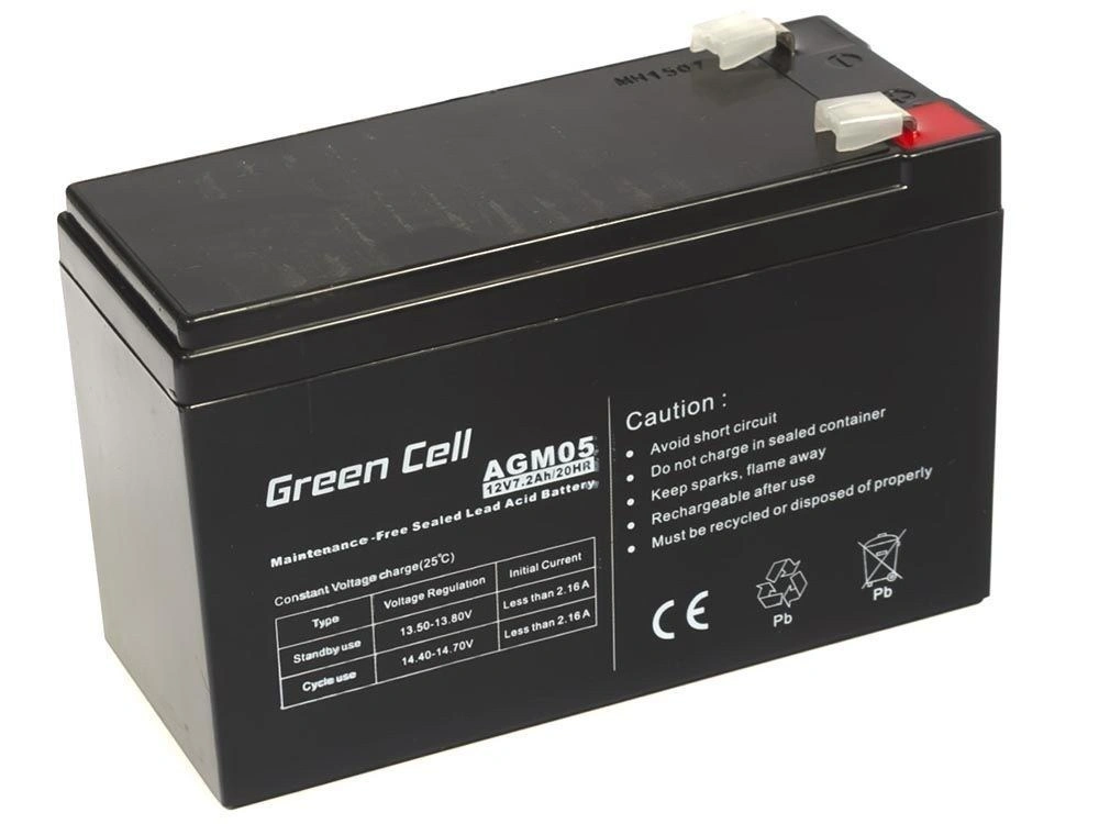 GREEN CELL GEL BATERIE AGM05 12V 7,2AH