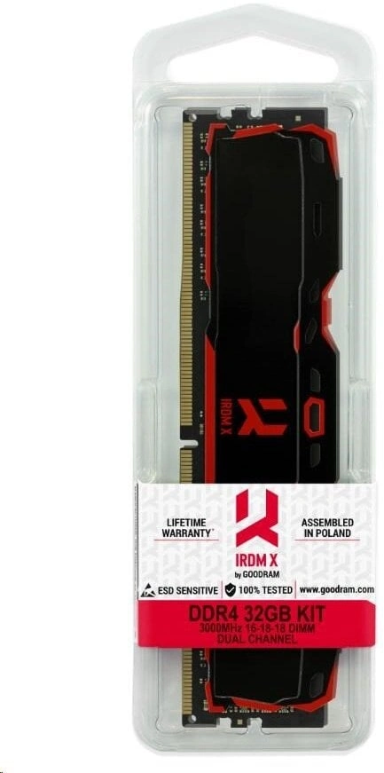 GOODRAM IRDM X DDR4 8GB 3200 CL16, černá