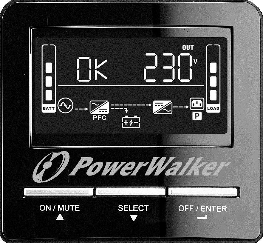 PowerWalker VI 3000 CW FR Line-interaktivní 3 kVA 2100 W