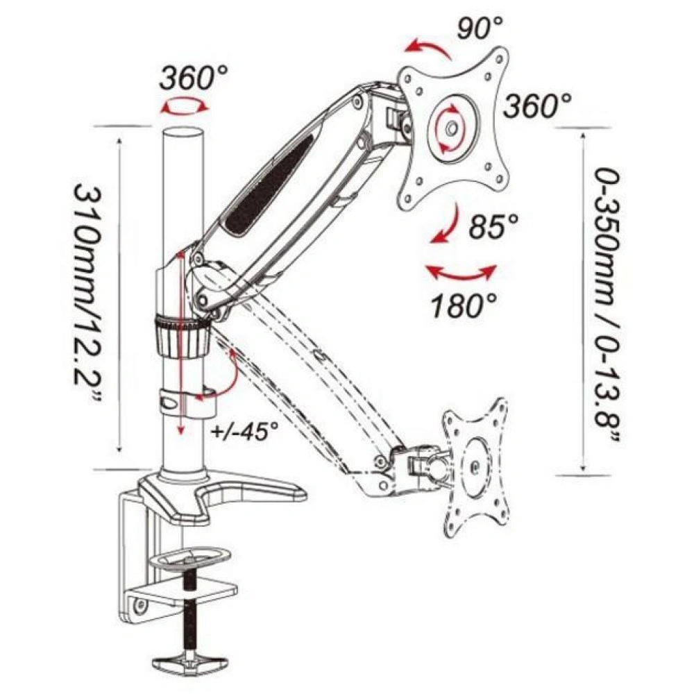 Techly ICA-LCD 111-BK