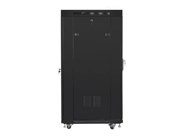 Lanberg FF01-8822-23BL, 22U/800x800, síťované dveře, černá