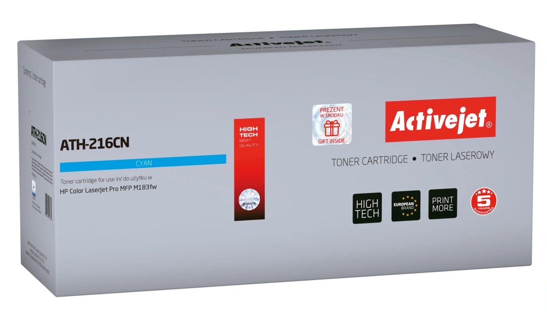 Activejet tonerová kazeta ATH-216CN (kompatibilní s HP 216A W2411A; Supreme; 850 stran; modrá