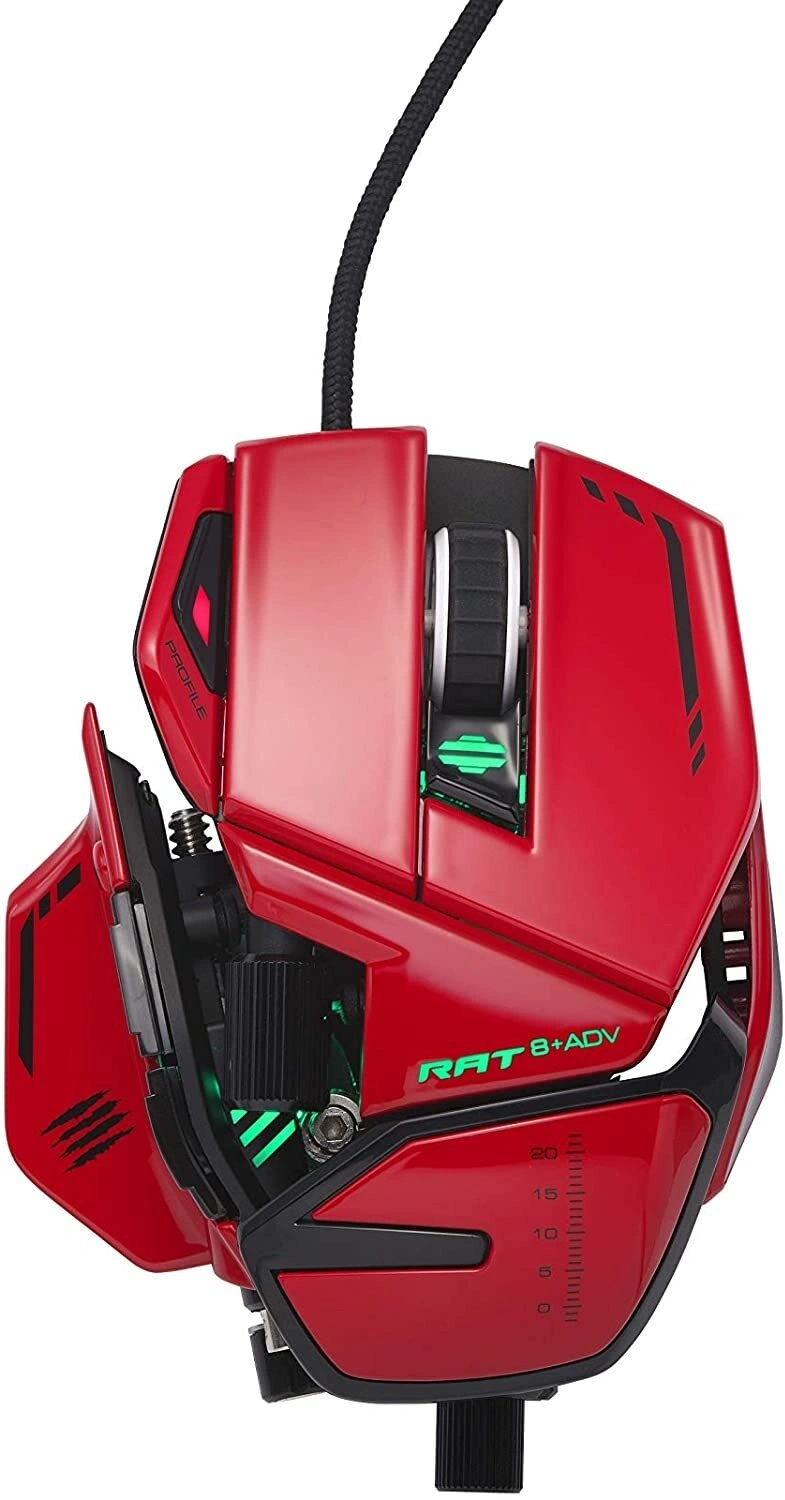 Mad Catz R.A.T. 8+ ADV, červená