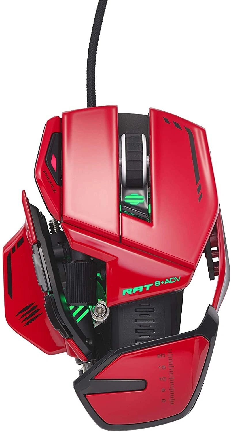 Mad Catz R.A.T. 8+ ADV, červená