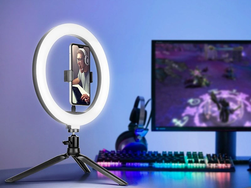 Tracer LED Ring Lamp, mini tripod